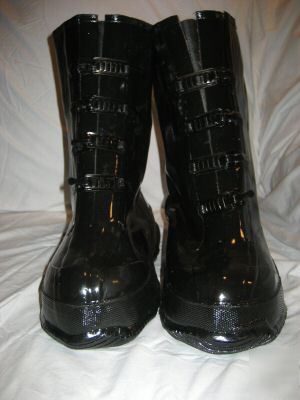 New pair of rainfair black work boot overshoe size 9 