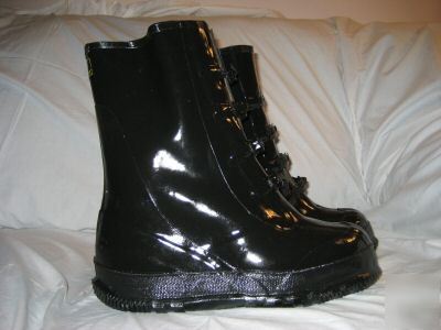 New pair of rainfair black work boot overshoe size 9 