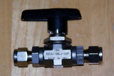 New parker ball valve ss P316 3/8