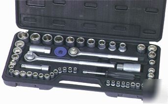 New pittsburgh 52 pc socket set~sae & metric tools~ tool