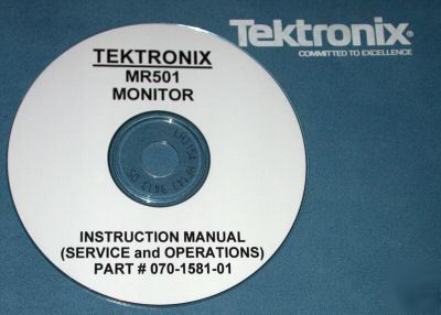 Tektronix MR501 mr-501 mr 501 service & ops manual