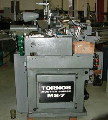 Tornos ms-7 automatic swiss screw machine: MS7