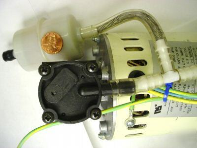 Vacuum pump motor 115VAC 25 in of hg dry plastic gast
